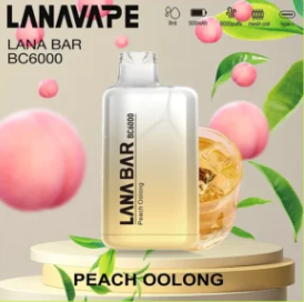 Lana拉娜拋棄式一次性電子煙|Lana Bar BC6000 Puffs|蜜桃烏龍茶