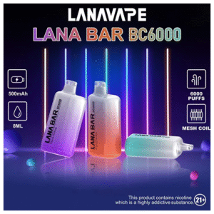 Lana拉娜拋棄式一次性電子煙|Lana Bar BC6000 Puffs|可充電 濃郁口感